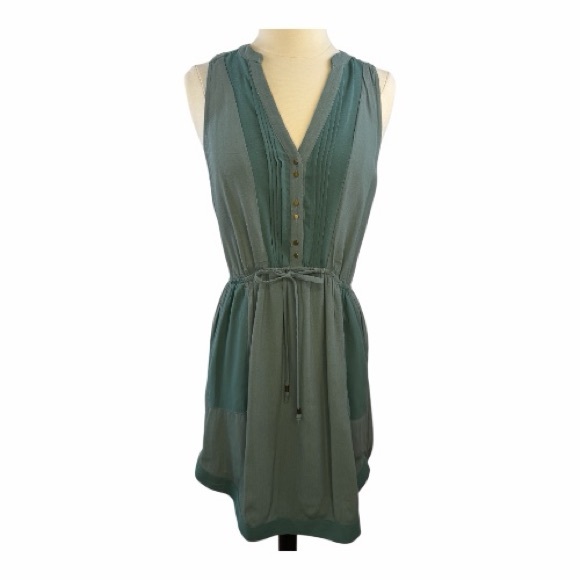 Anthropologie Maeve Paloma Dress XS Sage Green Sleeveless Mini - Picture 9 of 13
